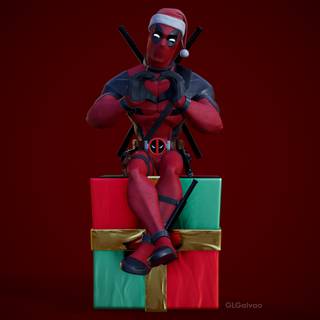 Christmas Deadpool wallpaper