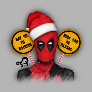Christmas Deadpool wallpaper