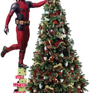 Christmas Deadpool wallpaper