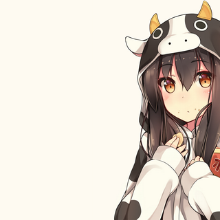 Anime cow girl desktop wallpaper