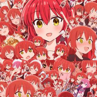 Bocchi The Rock iPhone wallpaper