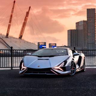Lamborghini Sian phone wallpaper