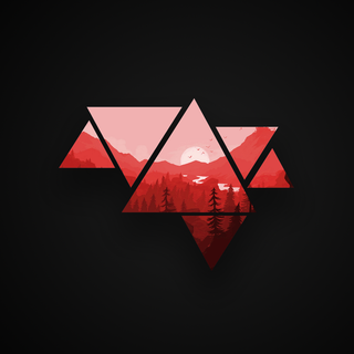 Red minimalism wallpaper