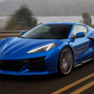 2023 Corvette blue wallpaper