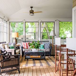 Cozy porch wallpaper