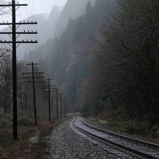 Rainy train wallpaper