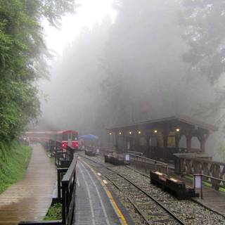 Rainy train wallpaper