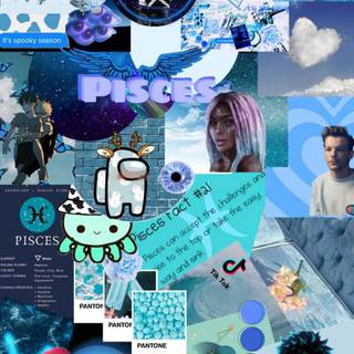 Zodiac collage wallpaper