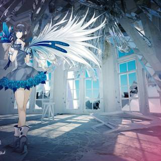 Colored manga wallpaper