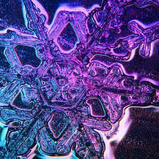 Snow crystal wallpaper