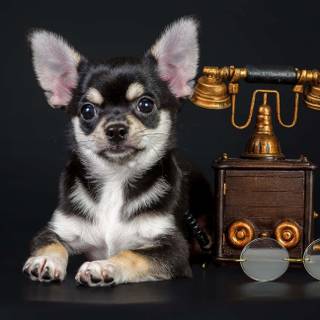 Black Chihuahua wallpaper