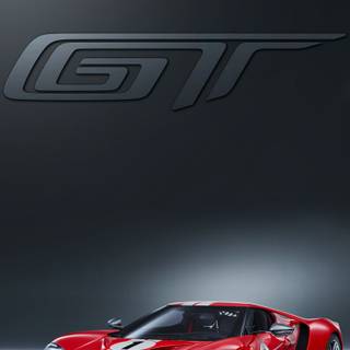 iPhone Ford GT illustration wallpaper