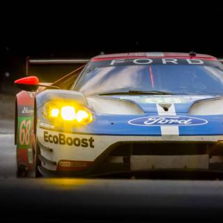 iPhone Ford GT illustration wallpaper