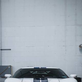 iPhone Ford GT illustration wallpaper