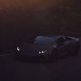 iPhone Lamborghini illustration wallpaper