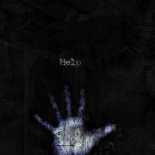 Black creepy computer wallpaper