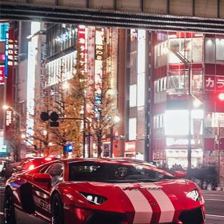 iPhone Lamborghini illustration wallpaper