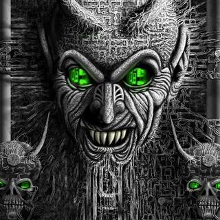 Black creepy computer wallpaper