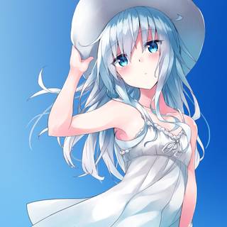 Anime girl summer wallpaper