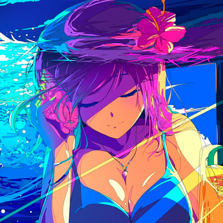 Anime girl summer wallpaper