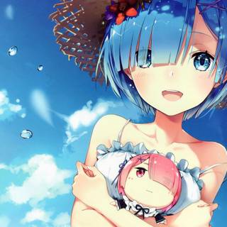 Anime girl summer wallpaper