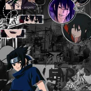 Aesthetic anime Sasuke wallpaper