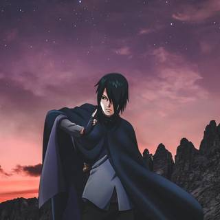 Aesthetic anime Sasuke wallpaper