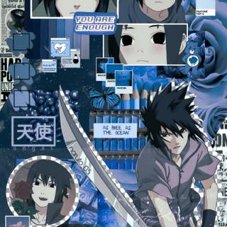 Aesthetic anime Sasuke wallpaper