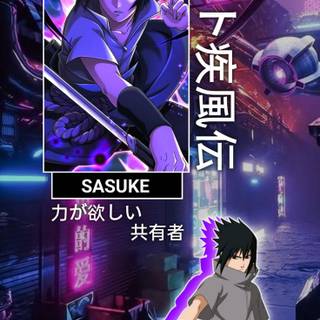 Aesthetic anime Sasuke wallpaper