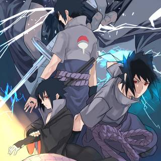 Aesthetic anime Sasuke wallpaper