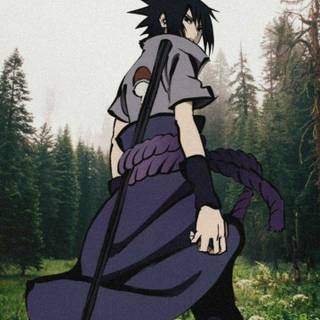 Aesthetic anime Sasuke wallpaper