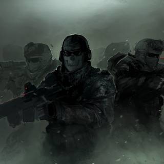 Ghost MW2 aesthetic wallpaper