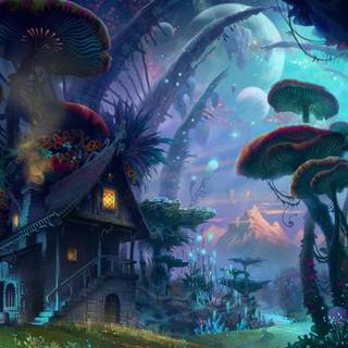 Aesthetic fantasy PC wallpaper