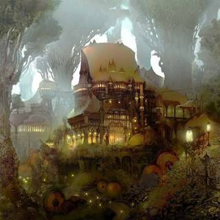 Aesthetic fantasy PC wallpaper