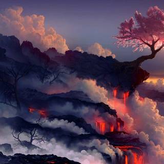 Aesthetic fantasy PC wallpaper