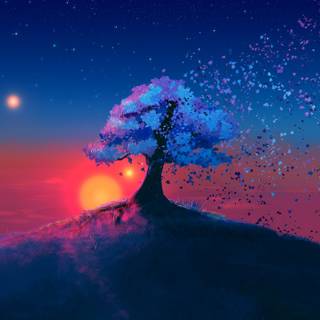 Aesthetic fantasy PC wallpaper