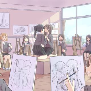 Human cartoon wallpaper