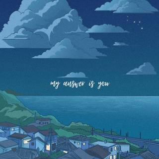 Anime blue phone wallpaper