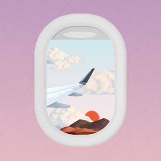 Aesthetic airplane wallpaper