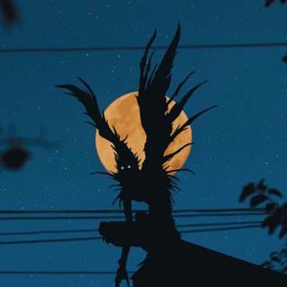 Anime blue phone wallpaper