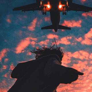 Aesthetic airplane wallpaper