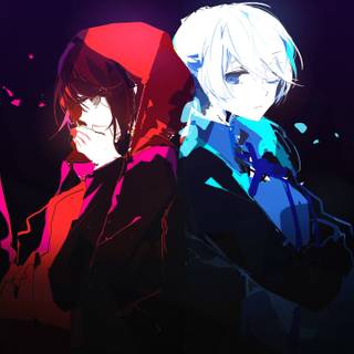 Anime red boy wallpaper