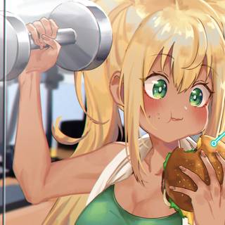 Anime fitness wallpaper