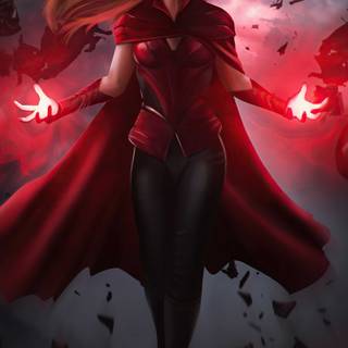 Scarlet Witch iPhone wallpaper