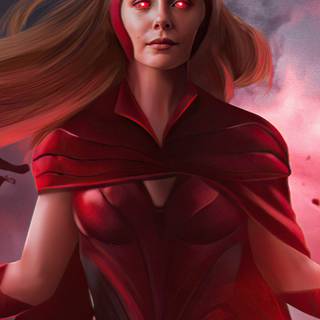 Scarlet Witch iPhone wallpaper