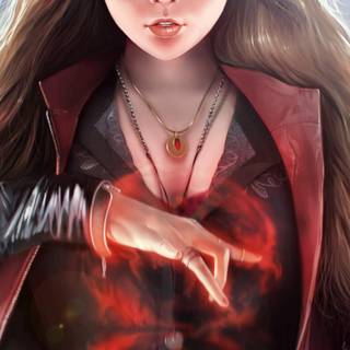 Scarlet Witch iPhone wallpaper