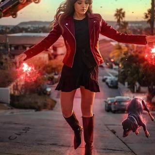 Scarlet Witch iPhone wallpaper