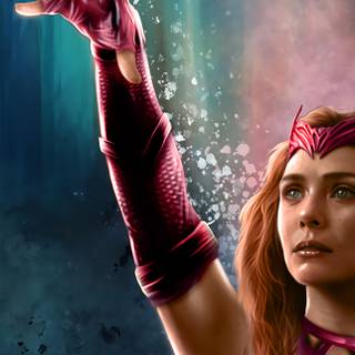 Scarlet Witch iPhone wallpaper