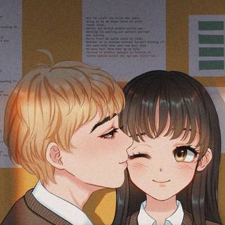 Anime love 4k phone wallpaper