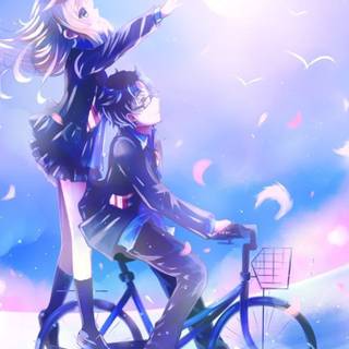 Anime love 4k phone wallpaper